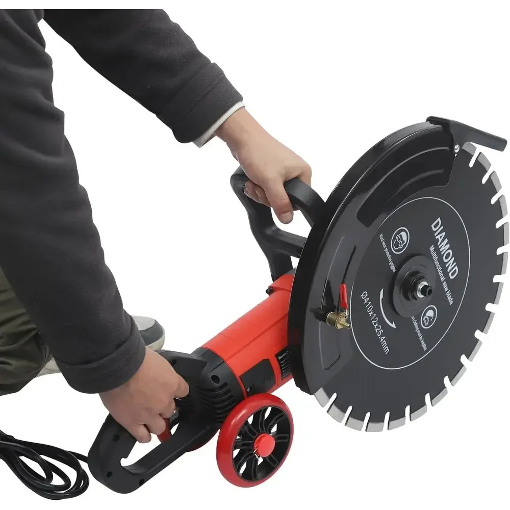 4000W Electric Concrete Saw, 16'' Wet/Dry Circular Concrete with Saws Blade & Water Pump & Adjustable Depth, 3000RPM Electric Cu
4000W Electric Concrete Saw, 16'' Wet/Dry Circular Concrete with Saws Blade & Water Pump & Adjustable Depth, 3000RPM Electric Cu
