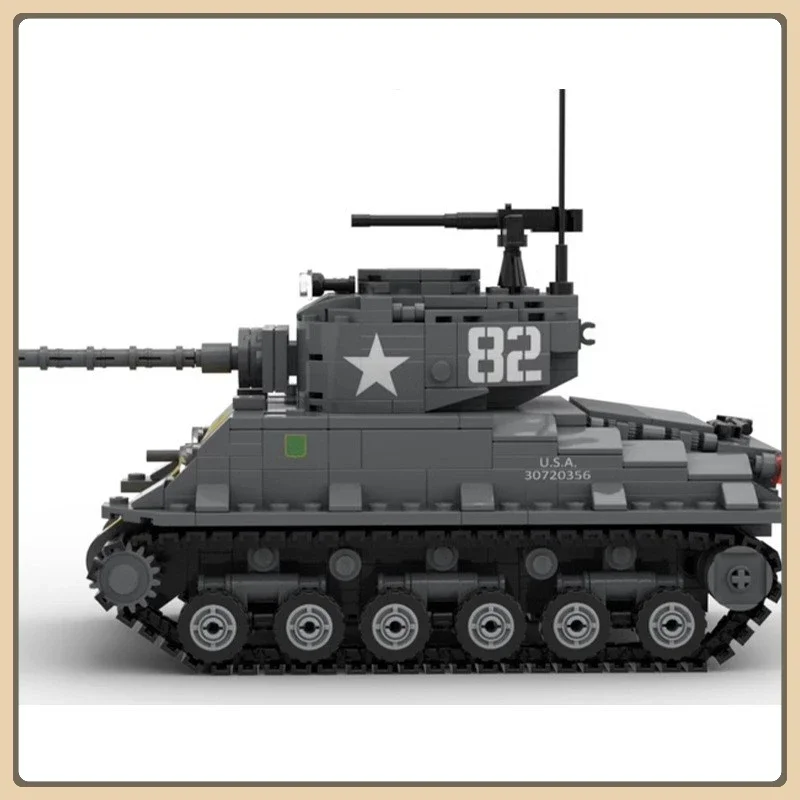 MOC-140960 Building Blocks World War II M4 Sherman Tank Model Military Series Creative Gift Puzzle building set
MOC-140960 Building Blocks World War II M4 Sherman Tank Model Military Series Creative Gift Puzzle building set