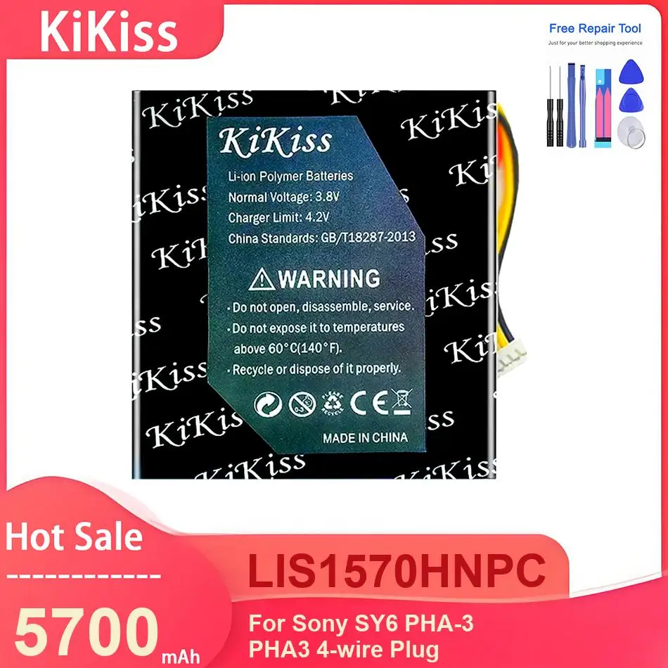 KiKiss Battery For Sony SY6 PHA-3 4-wire ,LIS1570HNPC 5700mAh Batteries
KiKiss Battery For Sony SY6 PHA-3 4-wire ,LIS1570HNPC 5700mAh Batteries