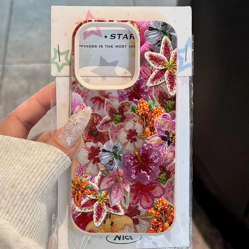 Luxurious Beaded Flower Lychee Pattern Phone Case For Samsung Galaxy S25 FE S26 Ultra S24 S23 S22 S21 Plus Ultra Soft Back Cover
Luxurious Beaded Flower Lychee Pattern Phone Case For Samsung Galaxy S25 FE S26 Ultra S24 S23 S22 S21 Plus Ultra Soft Back Cover