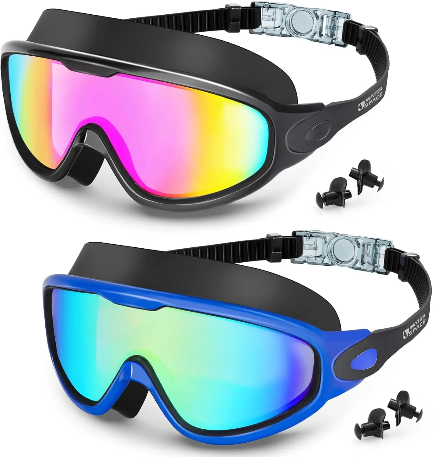 Adult Swim Goggles 2 Pack, Anti-Fog UV Protection 180° Wide View No Leak
Adult Swim Goggles 2 Pack, Anti-Fog UV Protection 180° Wide View No Leak