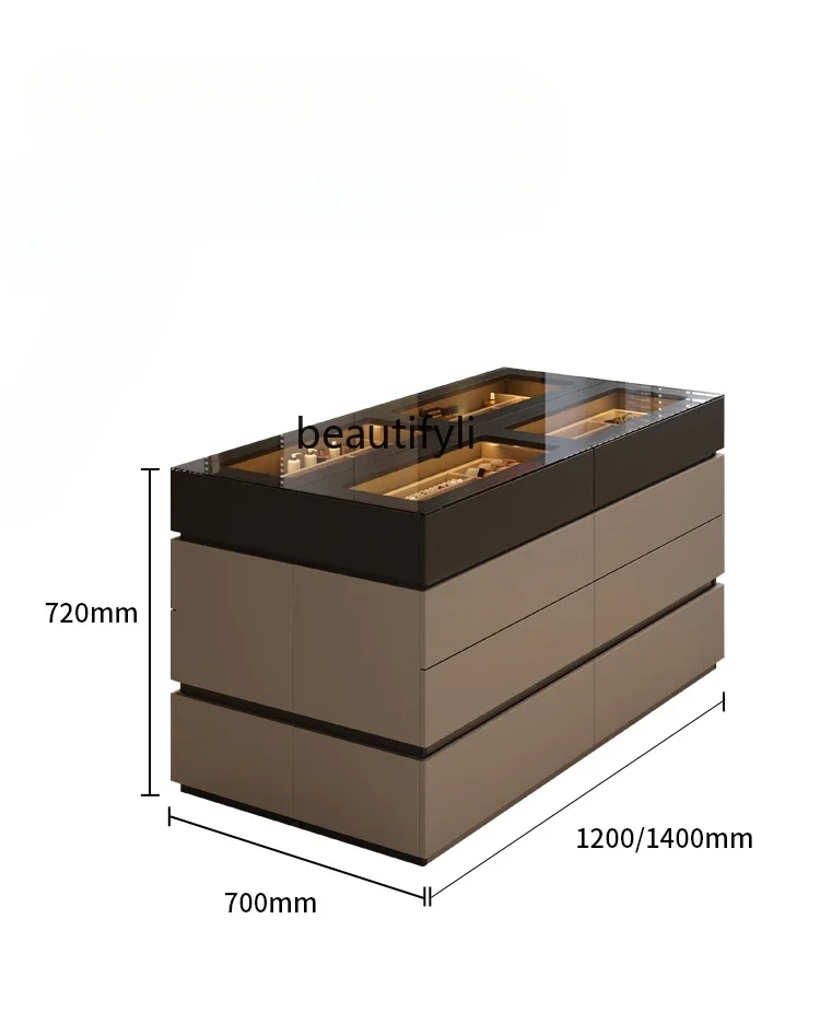 NEW Italian Cloakroom Island Cabinet Light Luxury Jewelry Storage Cabinet Large Capacity Double-sided Drawer Cabinet
NEW Italian Cloakroom Island Cabinet Light Luxury Jewelry Storage Cabinet Large Capacity Double-sided Drawer Cabinet