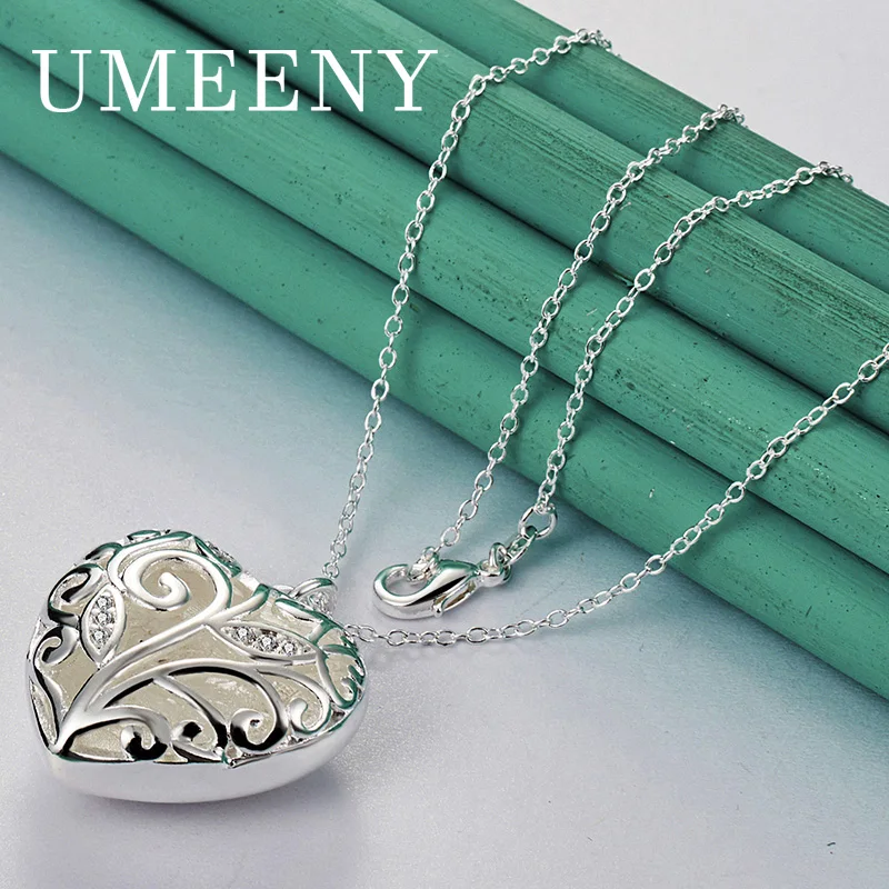 925 Sterling Silver 16-30 Inch Luxury Heart Pattern Necklace Women Girlfriend Gift Jewelry Party Accessories Wedding
925 Sterling Silver 16-30 Inch Luxury Heart Pattern Necklace Women Girlfriend Gift Jewelry Party Accessories Wedding