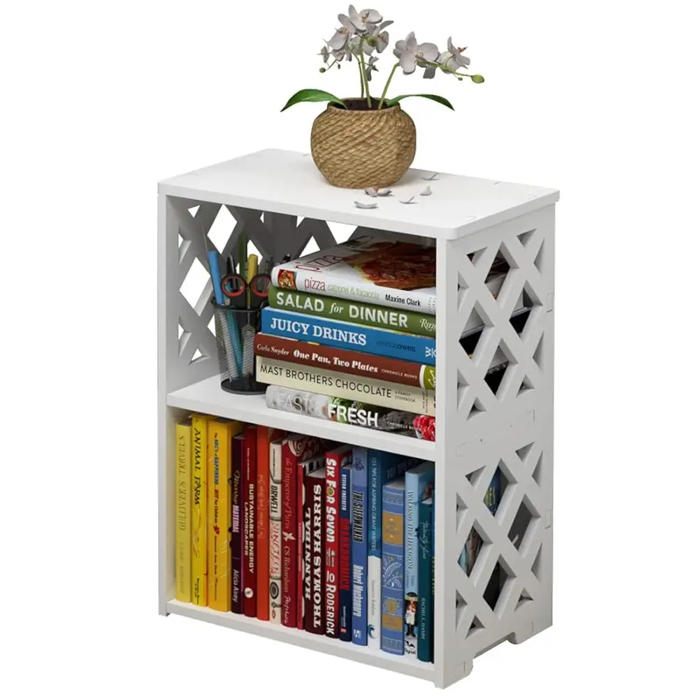 Small Bookshelf For Small Spaces, 2-Tier White Bookcase, Compact Mini Short Bookshelf For Bedroom, Living Room, Office, Kids
Small Bookshelf For Small Spaces, 2-Tier White Bookcase, Compact Mini Short Bookshelf For Bedroom, Living Room, Office, Kids