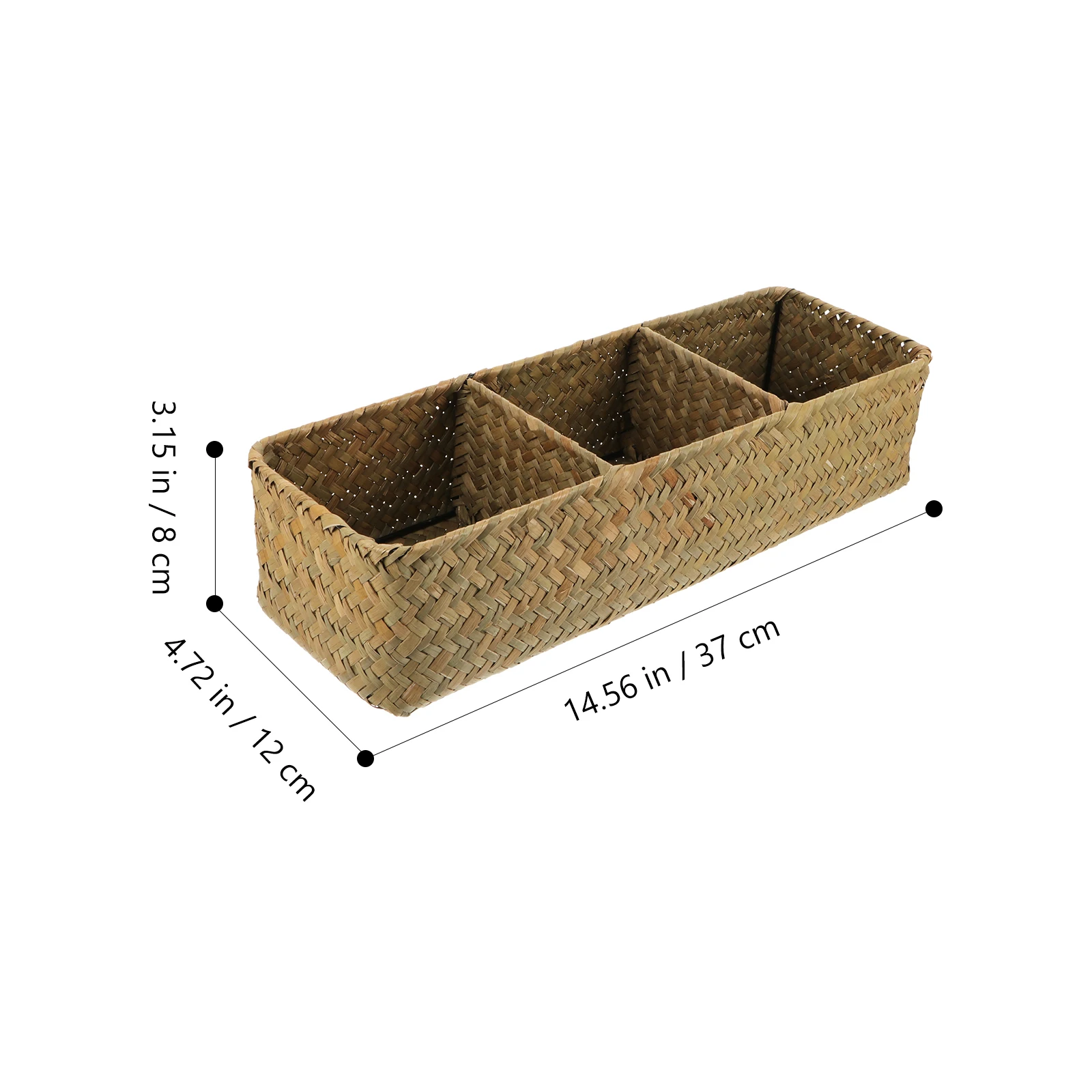 1pc Rattan Storage Box 3 Compartments Woven Organizer Home Baskets Magazine Bathroom Sundries Box Lightweight Gift
1pc Rattan Storage Box 3 Compartments Woven Organizer Home Baskets Magazine Bathroom Sundries Box Lightweight Gift