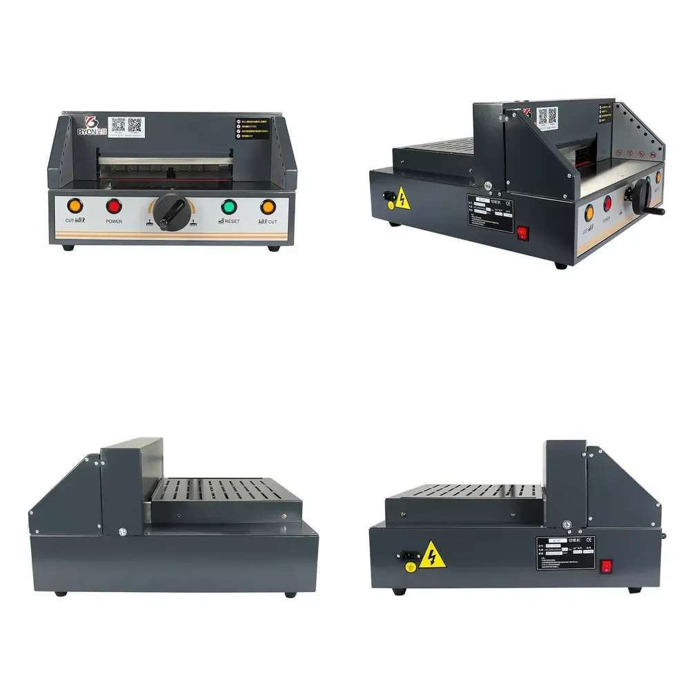 MO-330H Electric Paper Cutter Photoelectric Safety Guard Electric Paper Trimmer Manual Push Gauge Precision Cutting
MO-330H Electric Paper Cutter Photoelectric Safety Guard Electric Paper Trimmer Manual Push Gauge Precision Cutting