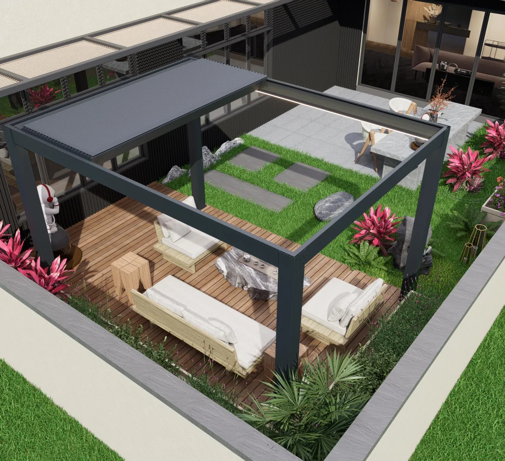 Sustainable Customized Waterproof Smart ECO FRIENDLY Rainproof Louvred Electric Alu Pergola Outdoor Retractable Gazebos Canopies
Sustainable Customized Waterproof Smart ECO FRIENDLY Rainproof Louvred Electric Alu Pergola Outdoor Retractable Gazebos Canopies