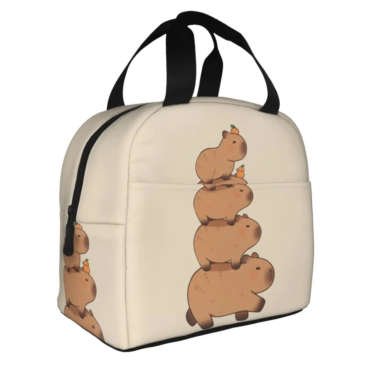 Capy-bara Pile Insulated Lunch Tote Bag for Women Resuable Cooler Thermal Food Lunch Box Children
Capy-bara Pile Insulated Lunch Tote Bag for Women Resuable Cooler Thermal Food Lunch Box Children