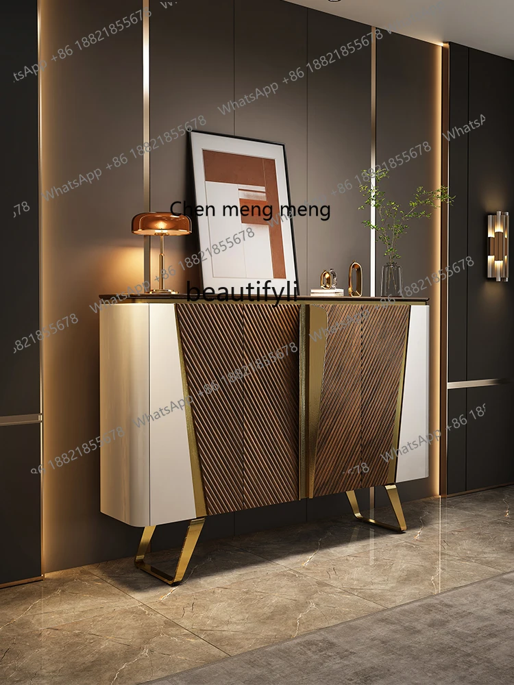 Шкаф для обуви из цельного дерева, входной шкаф, встроенный свет, роскошный современный черный орех, вилла, прихожая, декоративный шкаф
Шкаф для обуви из цельного дерева, входной шкаф, встроенный свет, роскошный современный черный орех, вилла, прихожая, декоративный шкаф