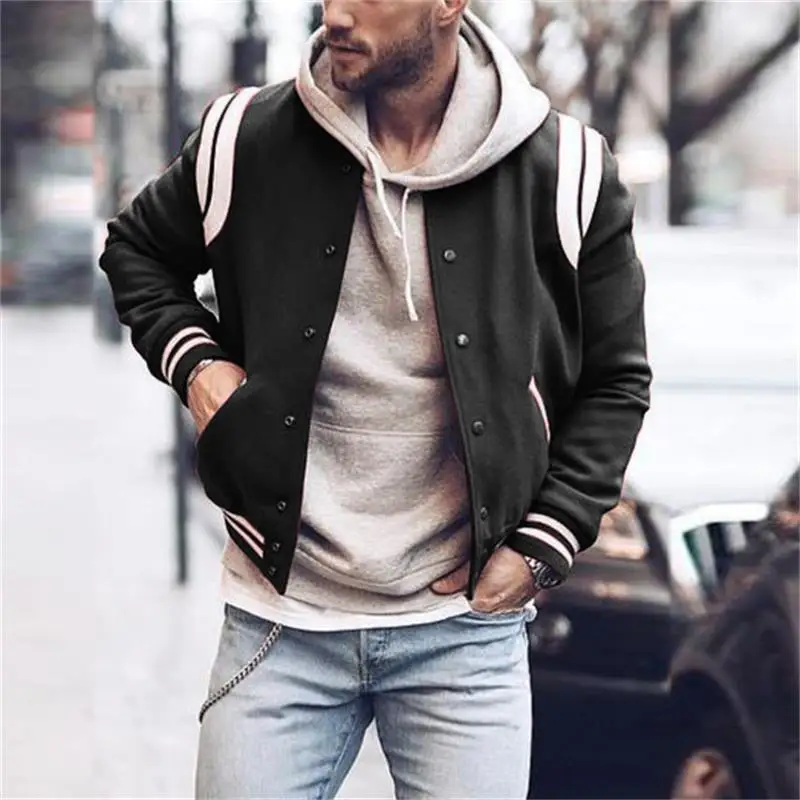 Men's Jacket 2024 Spring And Autumn New Preppy Coat Casual Short Striped Large Size Baseball Uniform
Men's Jacket 2024 Spring And Autumn New Preppy Coat Casual Short Striped Large Size Baseball Uniform