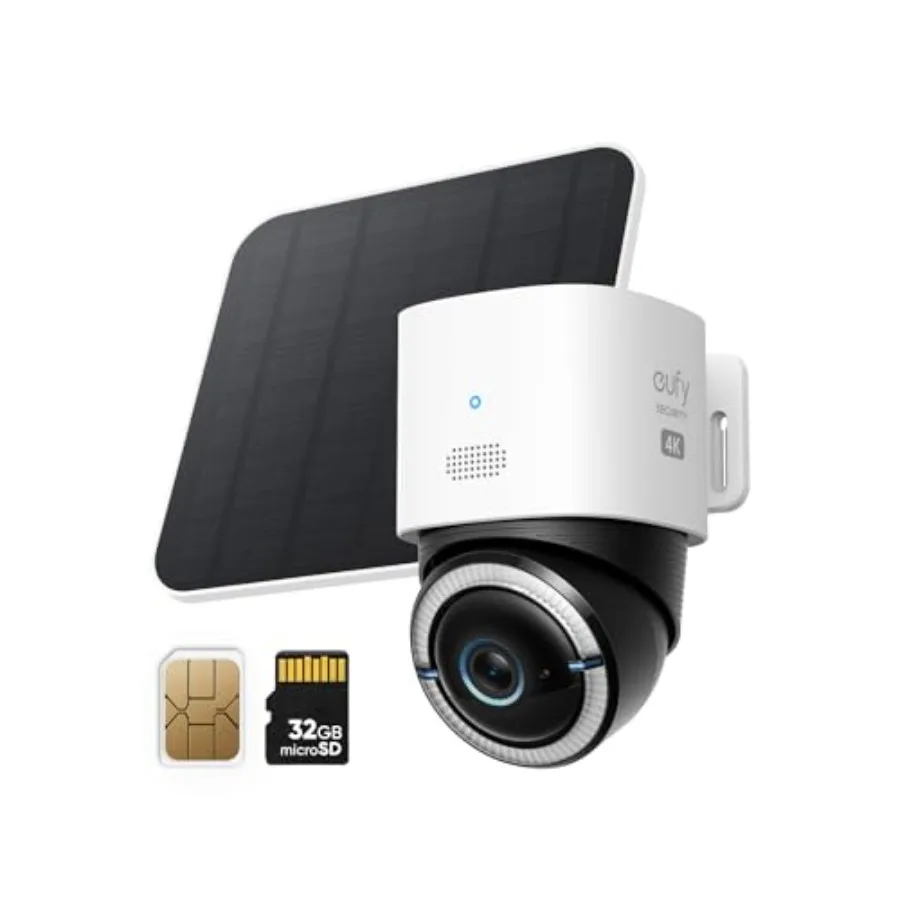 4G LTE Cam S330, 4K Cellular Solar Security Cameras Wireless Outdoor, Pan and Tilt, 4G and Wi-Fi Duo-Mode, AI Tracking, with SI
4G LTE Cam S330, 4K Cellular Solar Security Cameras Wireless Outdoor, Pan and Tilt, 4G and Wi-Fi Duo-Mode, AI Tracking, with SI