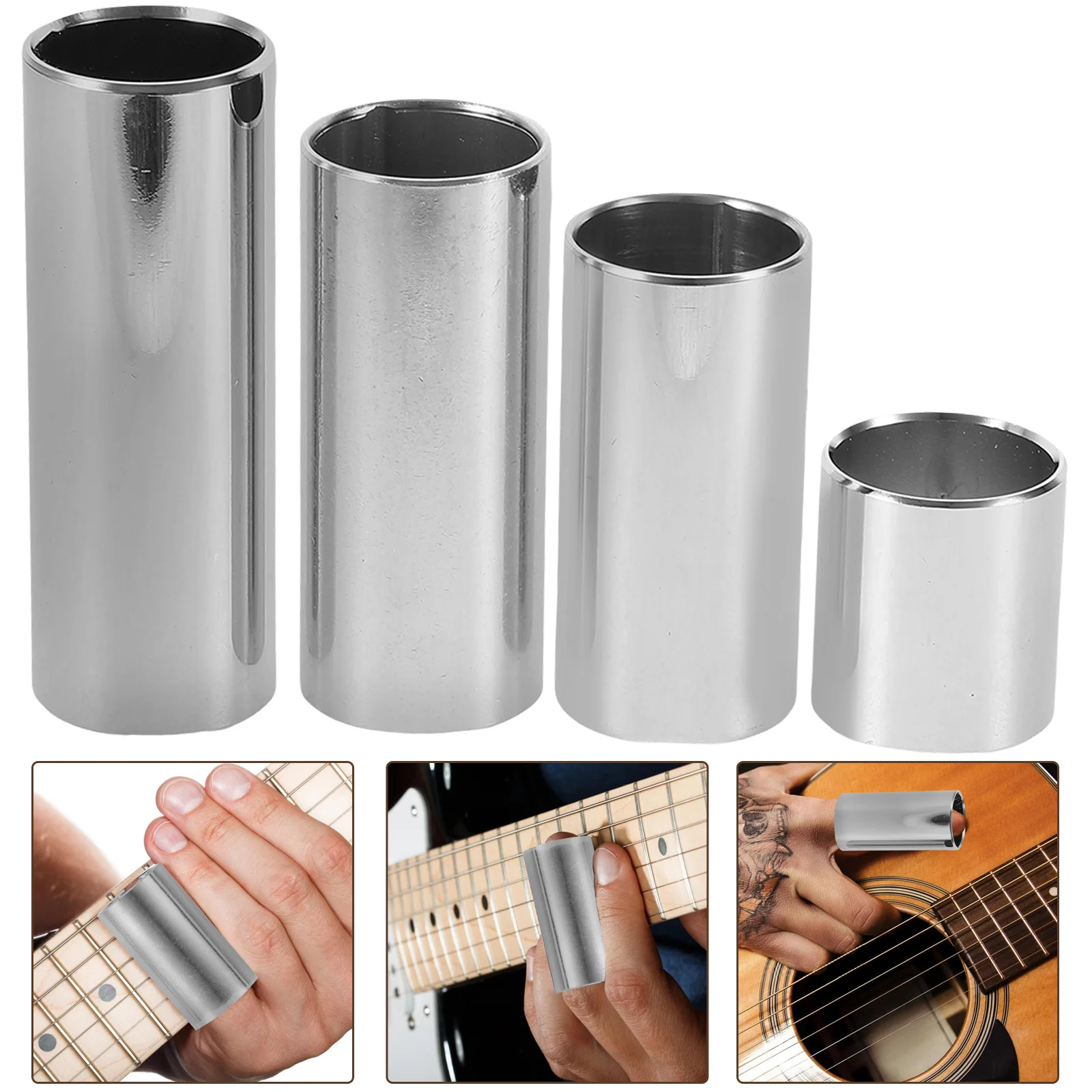 4pcs Guitar Slides 28mm 51mm 60mm 70mm Electric Acoustic Stainless Steel Slider Finger Protector Musical Instrument Accessories
4pcs Guitar Slides 28mm 51mm 60mm 70mm Electric Acoustic Stainless Steel Slider Finger Protector Musical Instrument Accessories