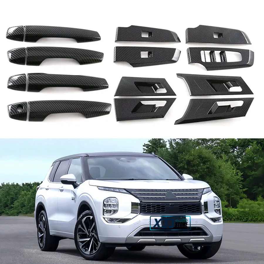 4PCS For Mitsubishi Outlander 2023 2024 Interior Door Window Glass Lift Panel Switch Button Cover Carbon Fiber ABS Sticker
4PCS For Mitsubishi Outlander 2023 2024 Interior Door Window Glass Lift Panel Switch Button Cover Carbon Fiber ABS Sticker