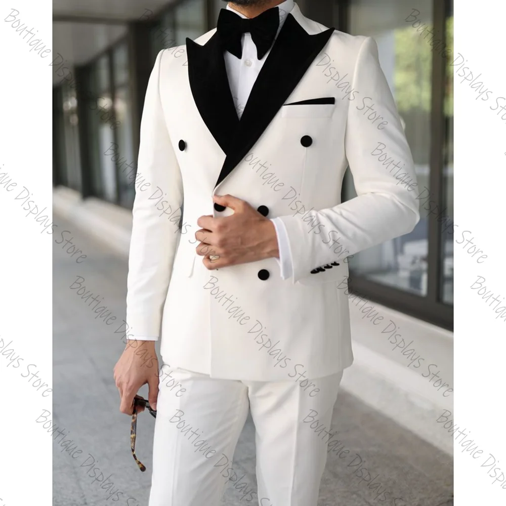 Formal White Double Breasted Men Suit Two Pieces(Jacket+Pants) Outfits Casual Party Prom Wedding Set
Formal White Double Breasted Men Suit Two Pieces(Jacket+Pants) Outfits Casual Party Prom Wedding Set