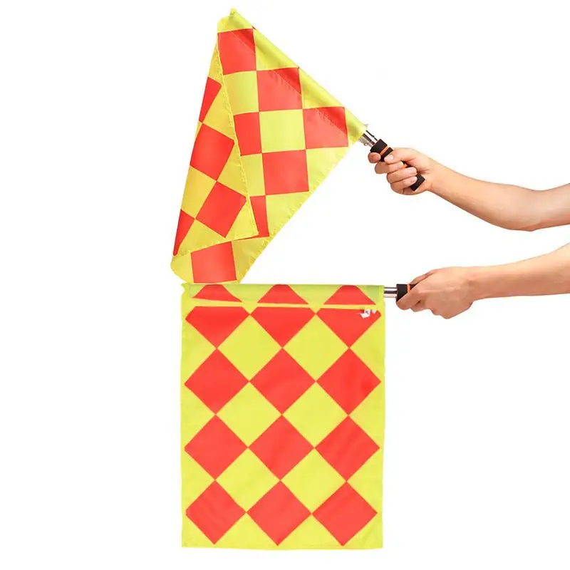 Referee Flag Waterproof 2PCS Soccer Ref Flags Referee Flags For Sports Soccer Football Basketball With Storage Bag
Referee Flag Waterproof 2PCS Soccer Ref Flags Referee Flags For Sports Soccer Football Basketball With Storage Bag