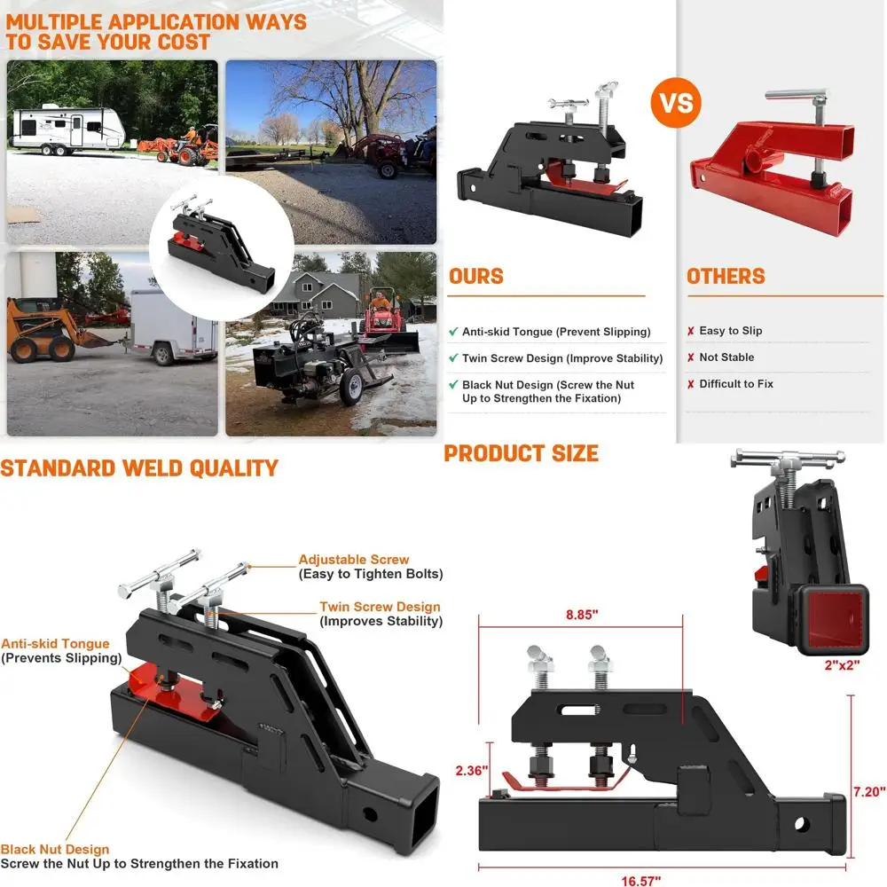 Новый модернизированный зажим для трактора 2025 года на прицепах, сцепное устройство для трактора с зажимом, 2-дюймовый адаптер приемника для Kubota Deere Bobcat Atta
Новый модернизированный зажим для трактора 2025 года на прицепах, сцепное устройство для трактора с зажимом, 2-дюймовый адаптер приемника для Kubota Deere Bobcat Atta