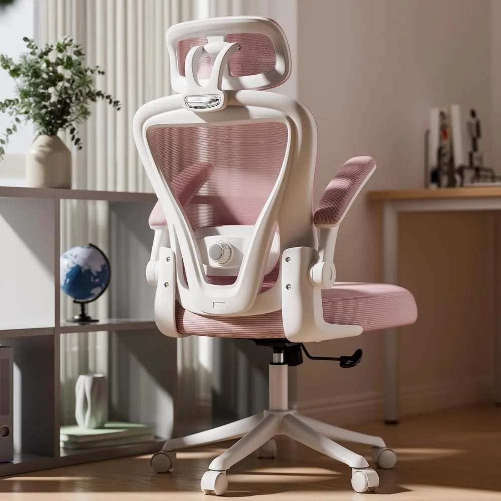 Ergonomic Office Chair M903, High Back Comfy Mesh Desk Chair with Wheels, Adjustable Lumbar Support, Headrest, Pink
Ergonomic Office Chair M903, High Back Comfy Mesh Desk Chair with Wheels, Adjustable Lumbar Support, Headrest, Pink