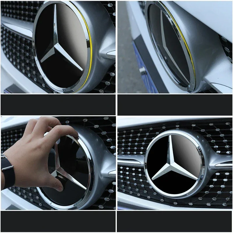 3d Chrome Black Star Logo Car Front Grille Emblem Mercedes Benz Amg W205 W212 W207 A B C E SLK GLK CLA CLS Viano GL ML R Class
3d Chrome Black Star Logo Car Front Grille Emblem Mercedes Benz Amg W205 W212 W207 A B C E SLK GLK CLA CLS Viano GL ML R Class