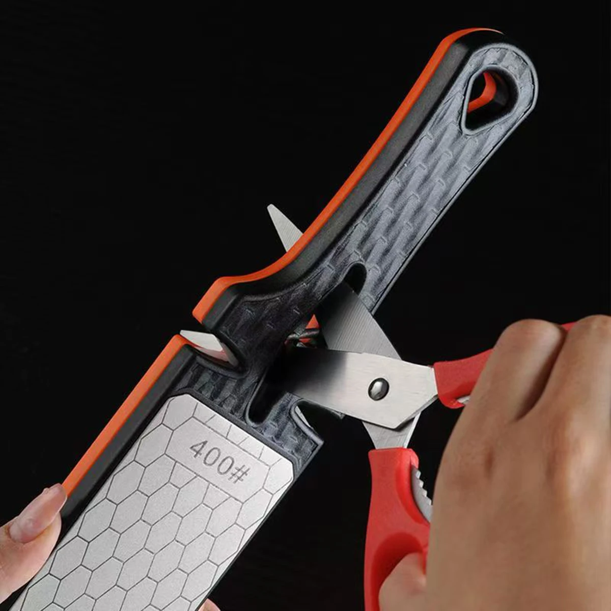 Алмазная точилка с зернистостью 400/1000, двухсторонний точильный камень грубой/тонкой для кухонных ножей и уличных инструментов, профессиональный портативный 
Алмазная точилка с зернистостью 400/1000, двухсторонний точильный камень грубой/тонкой для кухонных ножей и уличных инструментов, профессиональный портативный