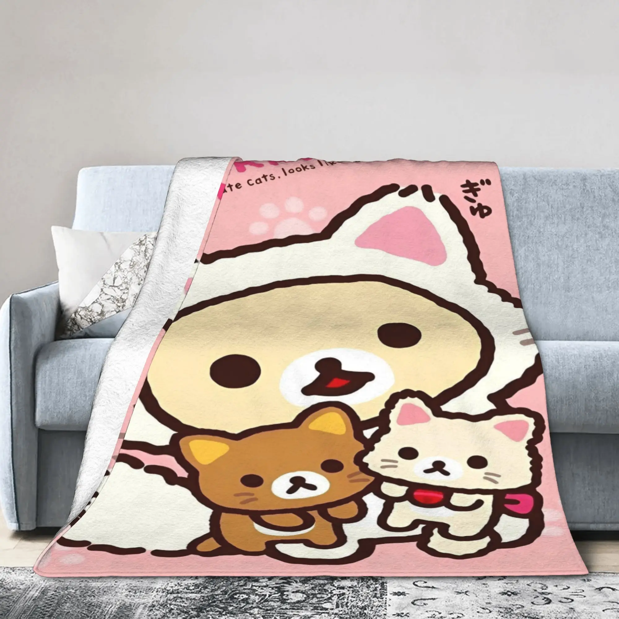 Rilakkuma Cute Cats Bear Blanket Flannel Awesome Warm Throw Blanket for Home Restaurant Spring Autumn,
Rilakkuma Cute Cats Bear Blanket Flannel Awesome Warm Throw Blanket for Home Restaurant Spring Autumn,