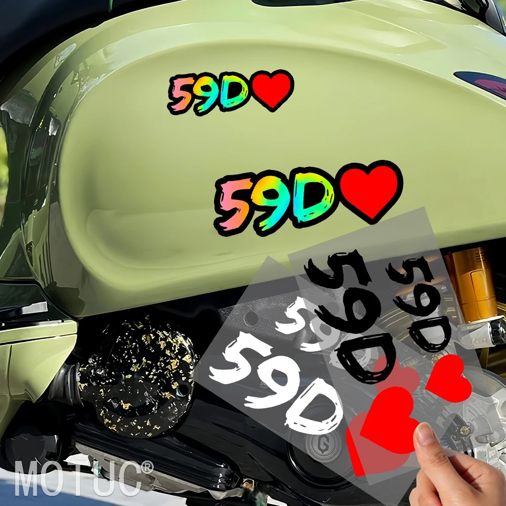 2Pcs/Set 59D Love Vinyl Stickers, 2 Sizes Waterproof Rainbow Gradient Decals with Red Heart for Motorcycle Car Helmet
2Pcs/Set 59D Love Vinyl Stickers, 2 Sizes Waterproof Rainbow Gradient Decals with Red Heart for Motorcycle Car Helmet