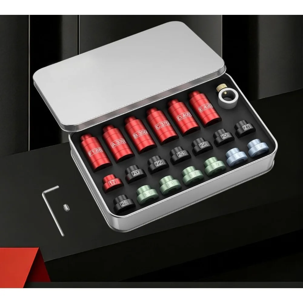 Aluminum Bullet Comparator Kit Headspace Gauge for Reloading Headspace Gauge Comparator Kit With 14 Inserts And 6 Bushings
Aluminum Bullet Comparator Kit Headspace Gauge for Reloading Headspace Gauge Comparator Kit With 14 Inserts And 6 Bushings