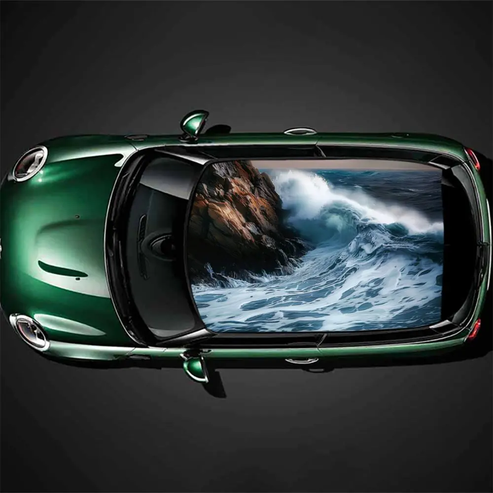 Waves Crashing Against Rocks Car Roof Sticker Wrap Racing SUV Auto Accessories Packaging PVC Car Hood Graphic Decal Decoration
Waves Crashing Against Rocks Car Roof Sticker Wrap Racing SUV Auto Accessories Packaging PVC Car Hood Graphic Decal Decoration