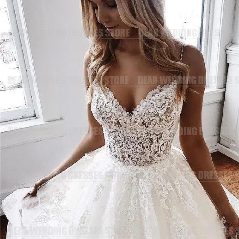 Boho Lace Tulle 2024 Wedding Dresses Woman's Formal V Neck Sexy A Line Sweep Train Backless Bride Gowns Gentle Vestidos De Novia
Boho Lace Tulle 2024 Wedding Dresses Woman's Formal V Neck Sexy A Line Sweep Train Backless Bride Gowns Gentle Vestidos De Novia