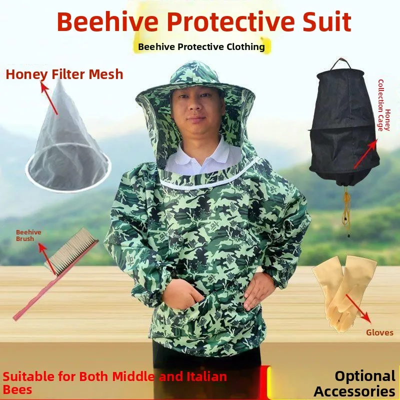 Beekeeping Suit Full Set Breathable Thick Bee Catching Clothes And Gloves Half Body Protection against Mosquitoes
Beekeeping Suit Full Set Breathable Thick Bee Catching Clothes And Gloves Half Body Protection against Mosquitoes