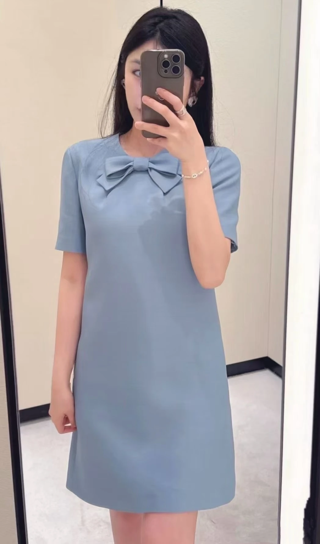 Elegant Summer New Style Little Fragrance Wind Dress Women's High Waist A-Line Skirt Short Sleeve round Neck Commute Dress
Elegant Summer New Style Little Fragrance Wind Dress Women's High Waist A-Line Skirt Short Sleeve round Neck Commute Dress