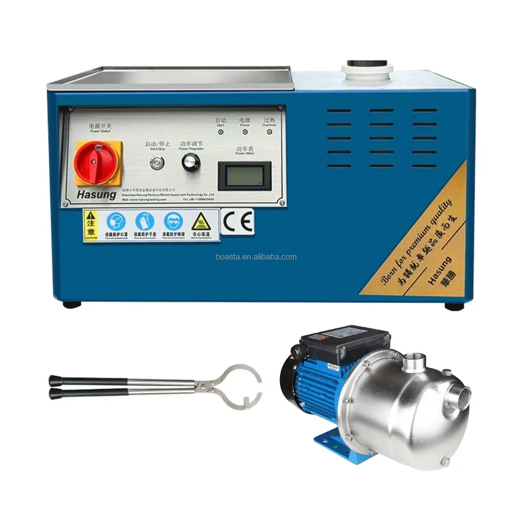 1500℃ Mini Induction Melting Furnace 2kg Gold Silver Aluminum Copper Water Cooling System with Pump 220V 6KW Jewelry Casting
1500℃ Mini Induction Melting Furnace 2kg Gold Silver Aluminum Copper Water Cooling System with Pump 220V 6KW Jewelry Casting