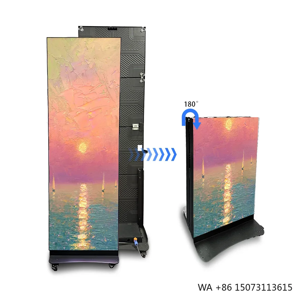 P1.86/P2/P2.5 Movable Digital LED Poster Screen Full-color Advertising Panel
P1.86/P2/P2.5 Movable Digital LED Poster Screen Full-color Advertising Panel