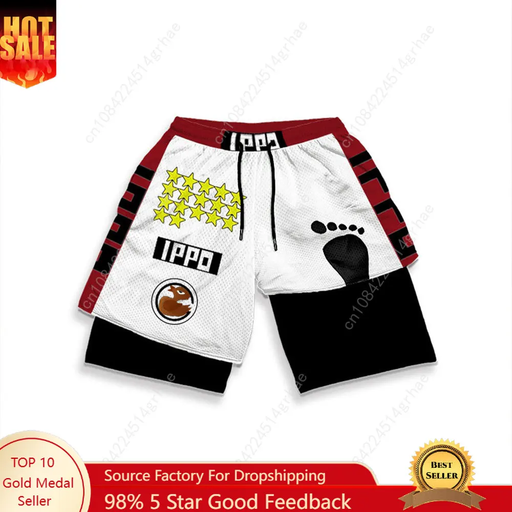 Men Sport Shorts Sportswear Anime IPPO Running Shorts 2 In 1 Beach Bottoms Summer Gym Fitness Training Jogging Short Pants
Men Sport Shorts Sportswear Anime IPPO Running Shorts 2 In 1 Beach Bottoms Summer Gym Fitness Training Jogging Short Pants
