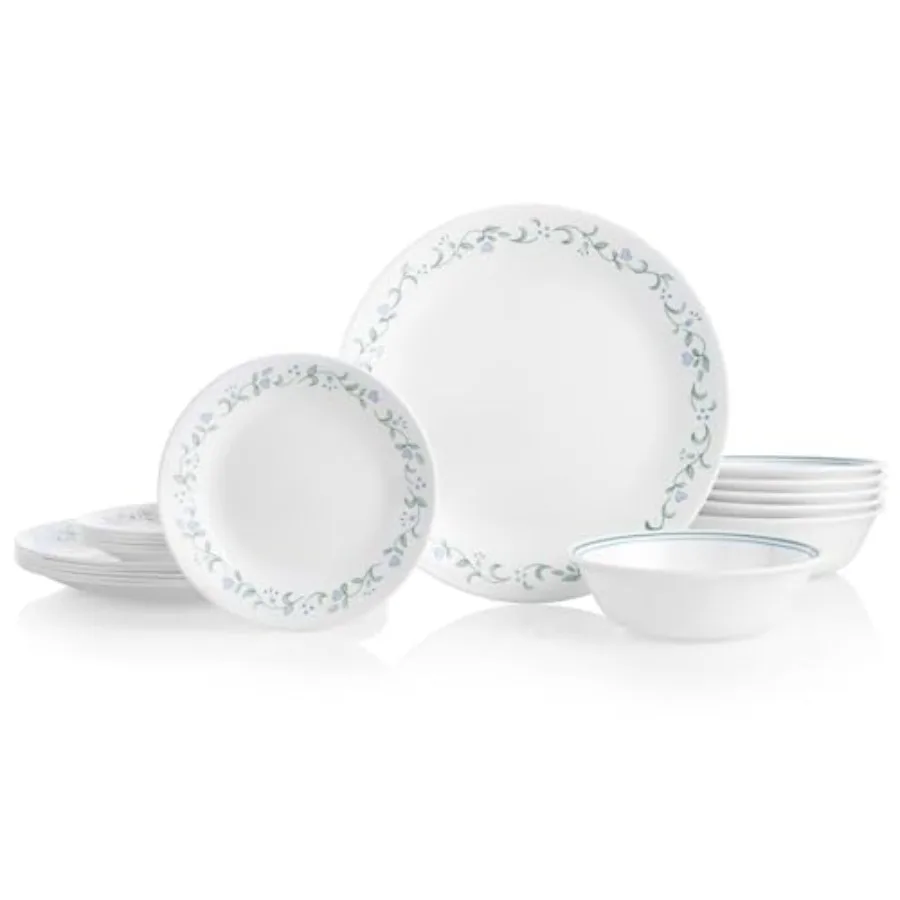 Vitrelle 18-Piece Service for 6 Dinnerware Set Triple Layer Glass and Chip Resistant Lightweight Round Plates and Bowls Set
Vitrelle 18-Piece Service for 6 Dinnerware Set Triple Layer Glass and Chip Resistant Lightweight Round Plates and Bowls Set