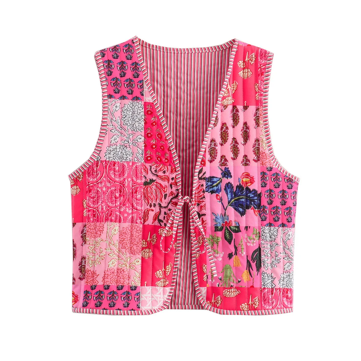 Women National Style Patchwork Floral Print Vest Jacket Ladies Lace Up WaistCoat Chic Crop Tops Sleeveless Cardigan Women
Women National Style Patchwork Floral Print Vest Jacket Ladies Lace Up WaistCoat Chic Crop Tops Sleeveless Cardigan Women
