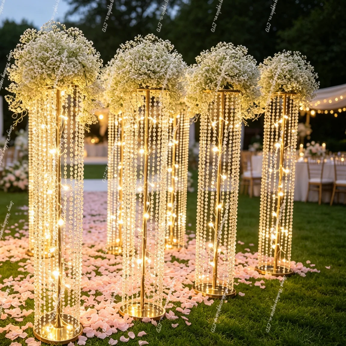 6pcs 120cmLuminous Crystal Bead Street Light Tree Road Decorative Accessories for Wedding Stage Welcome Area Imitation Lighting
6pcs 120cmLuminous Crystal Bead Street Light Tree Road Decorative Accessories for Wedding Stage Welcome Area Imitation Lighting
