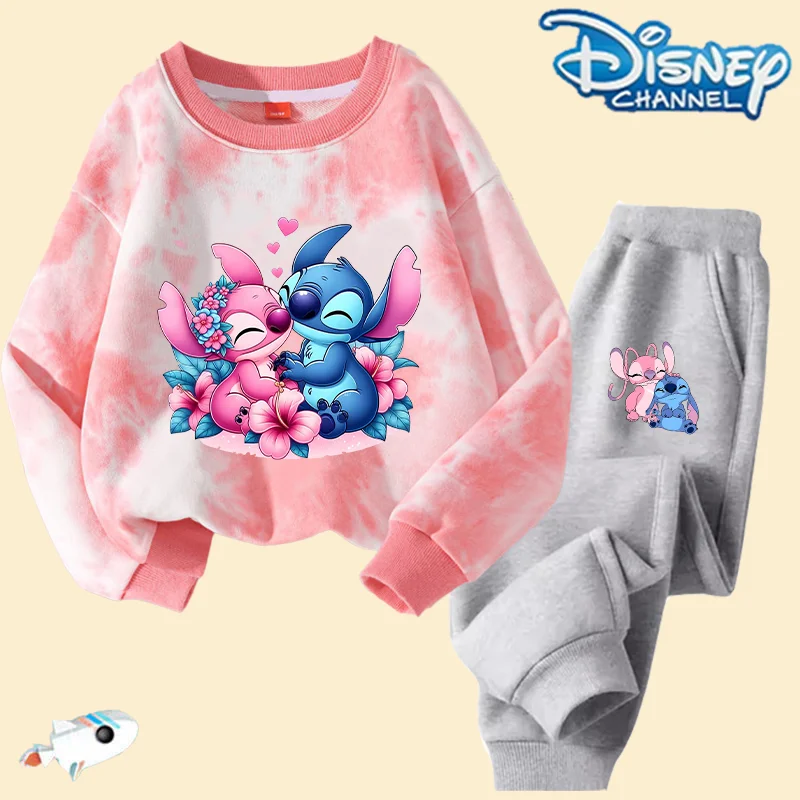 Детские толстовки и штаны Disney Lilo & Stitch, комплект весны и осени, тонкая одежда для мальчиков и девочек, аниме, графический принт, подарки на вечеринку
Детские толстовки и штаны Disney Lilo & Stitch, комплект весны и осени, тонкая одежда для мальчиков и девочек, аниме, графический принт, подарки на вечеринку