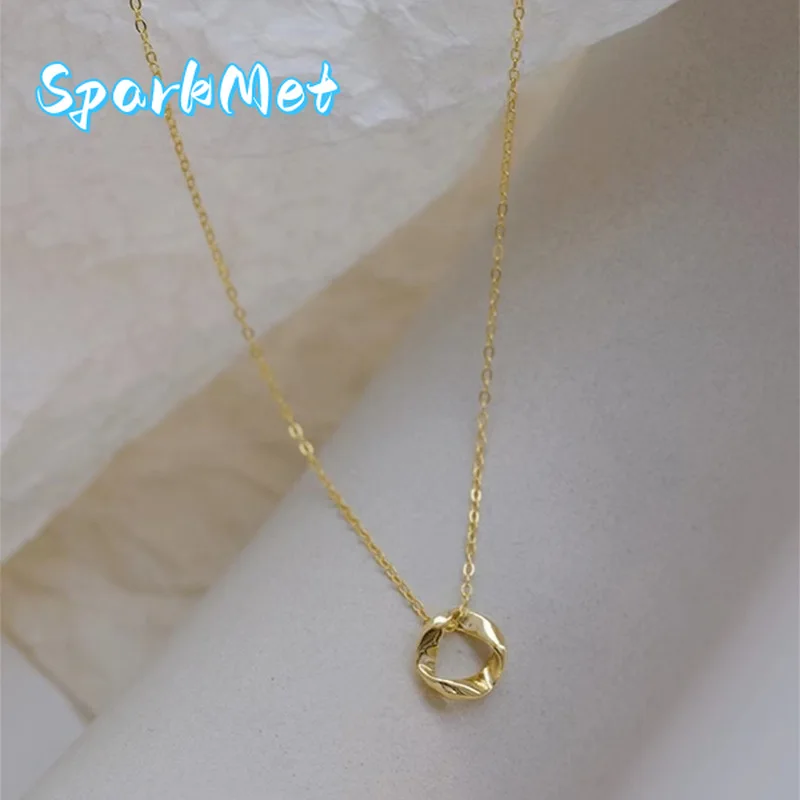 Ожерелье Sparkmet Niche Design Mobius Ring: Бесконечная любовь, 9999 пробы, 24K, настоящее золото, необычная цепочка на ключицу
Ожерелье Sparkmet Niche Design Mobius Ring: Бесконечная любовь, 9999 пробы, 24K, настоящее золото, необычная цепочка на ключицу