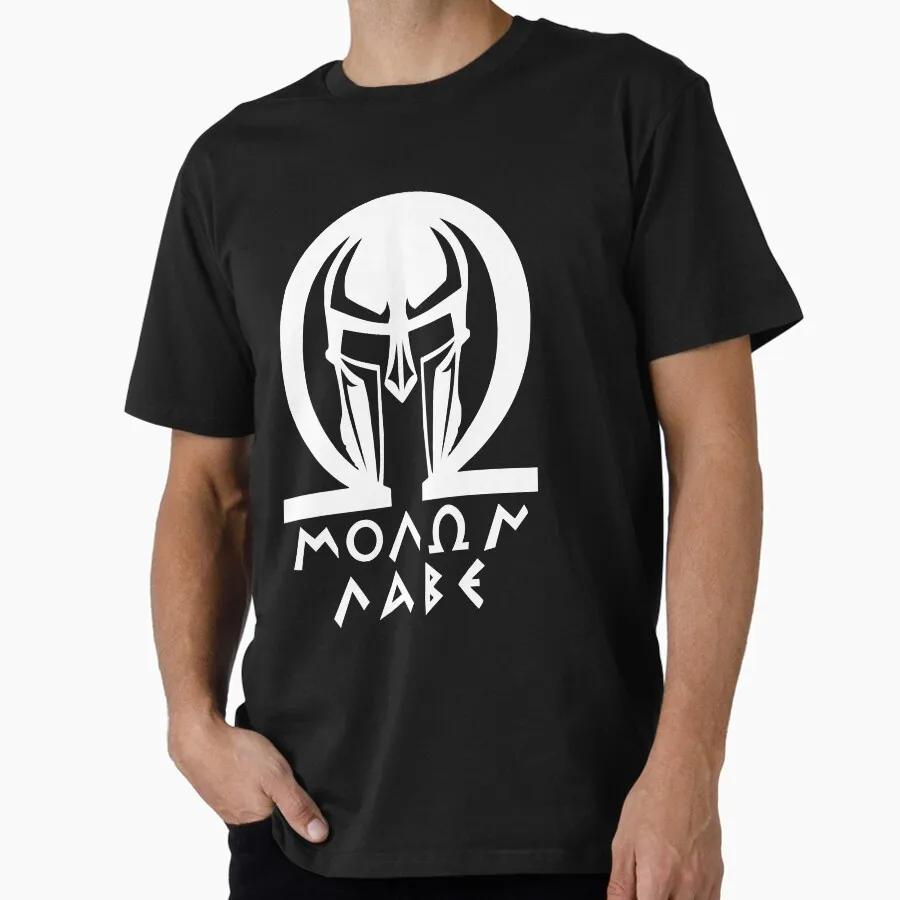 Mod.8 Molon Labe Greek Spartan Symbol Gift T Shirt Ancient Roman Greek warrior helmet Graphic Clothes 100% cotton All size Tops
Mod.8 Molon Labe Greek Spartan Symbol Gift T Shirt Ancient Roman Greek warrior helmet Graphic Clothes 100% cotton All size Tops