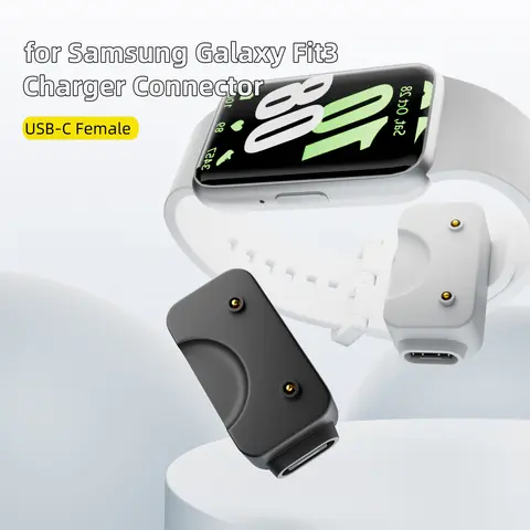 Watch Charger Connector Type-C Magnetic Adapter Converter for Samsung Galaxy Fit 3 USB-C Dock Charger for Galaxy Fit3 Accessory