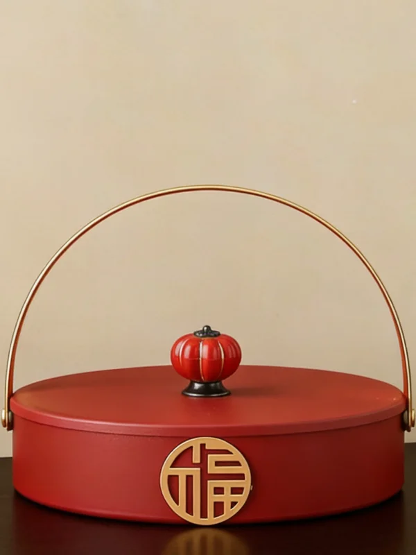 Retro Chinese Style Luxury Fruit Tray with Cover for Living Room Home Use Candy Snack Nut Red Storage Box Partitioned Tray
Retro Chinese Style Luxury Fruit Tray with Cover for Living Room Home Use Candy Snack Nut Red Storage Box Partitioned Tray