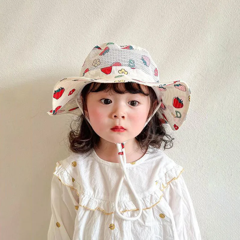 0-5Year Kids Sunscreen Fisherman Cap Cartoon Print Bucket Hat Children UV Protection Big Brim Visors Summer Baby Mesh Basin Caps
0-5Year Kids Sunscreen Fisherman Cap Cartoon Print Bucket Hat Children UV Protection Big Brim Visors Summer Baby Mesh Basin Caps