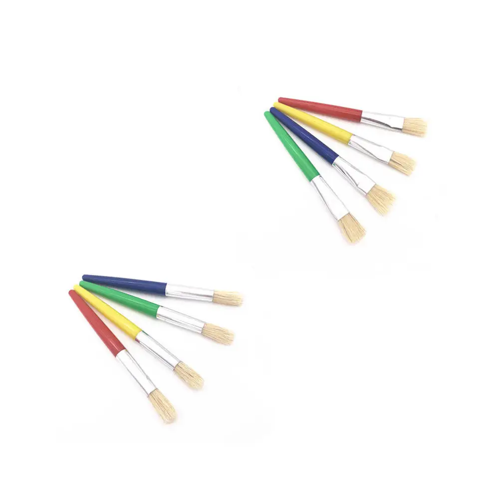 28Pcs Flat Head Paint Brush Set 4 Colors Swine Hair Plastic Handle Aluminum Tube Kids Drawing Tool Graffiti Art Craft Supply
28Pcs Flat Head Paint Brush Set 4 Colors Swine Hair Plastic Handle Aluminum Tube Kids Drawing Tool Graffiti Art Craft Supply