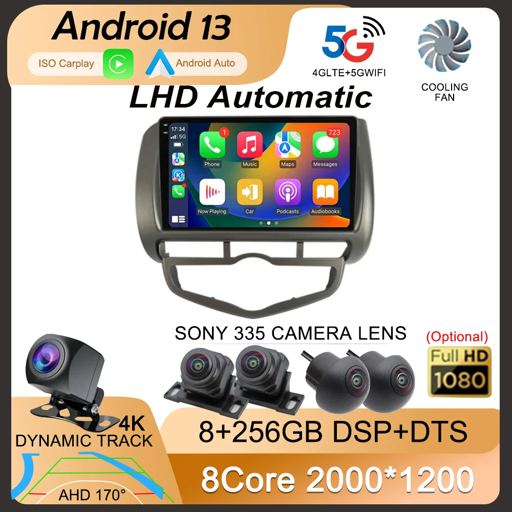 Android 13Car Radio Auto Carplay 2 Din For HONDA JAZZ City 2002 - 2007 HD Multimedia Video Player Stereo GPS 360 Camera WIFI+4G
Android 13Car Radio Auto Carplay 2 Din For HONDA JAZZ City 2002 - 2007 HD Multimedia Video Player Stereo GPS 360 Camera WIFI+4G