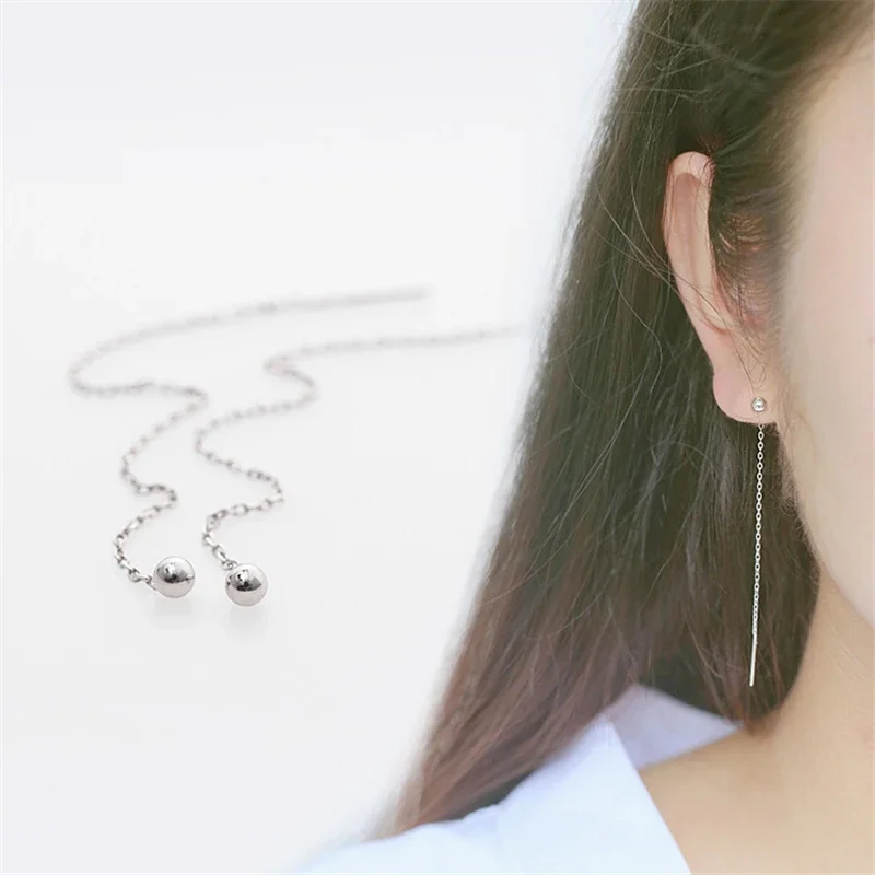 3CM-20CM Long Drop Earrings Prevent Allergy 100% 925 Sterling Silver Earrings For Women Sterling-silver-jewelry
3CM-20CM Long Drop Earrings Prevent Allergy 100% 925 Sterling Silver Earrings For Women Sterling-silver-jewelry