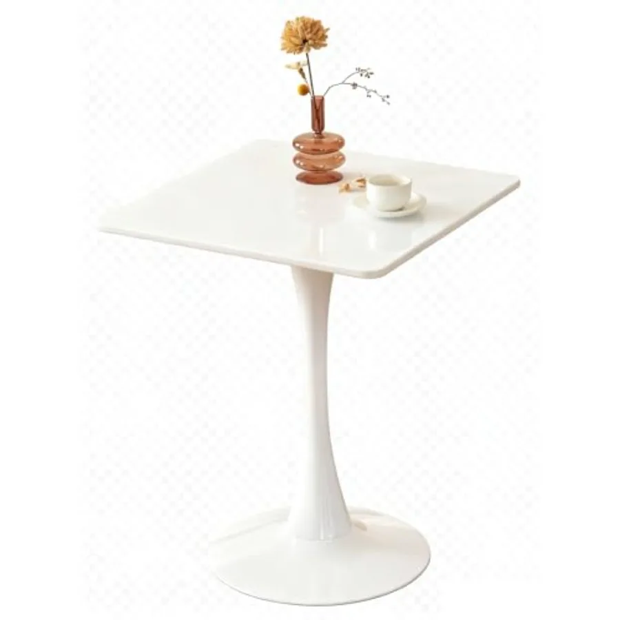 Square Dining Tulip Table for 2 with Sturdy Metal Pedestal in White for Kitchen Bistro Cafe Leisure Mid-Century Modern Design
Square Dining Tulip Table for 2 with Sturdy Metal Pedestal in White for Kitchen Bistro Cafe Leisure Mid-Century Modern Design