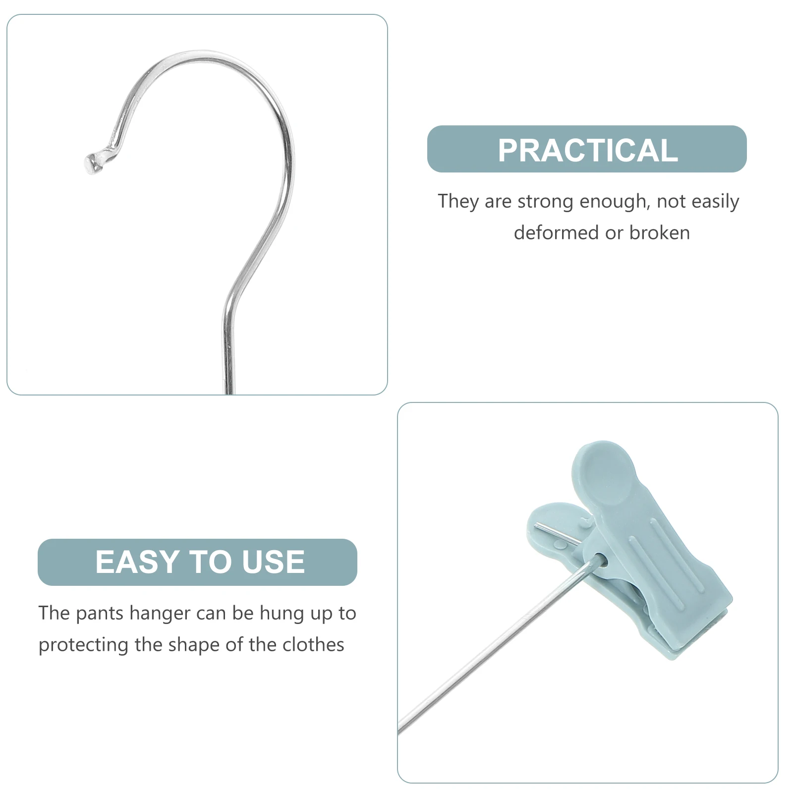 10PCS Plastic Anti-Slip Pants Hanger Extendable Skirt Clip Clothes Hanger Nordic Blue Trouser Rack Dress Jacket Jeans Organizer
10PCS Plastic Anti-Slip Pants Hanger Extendable Skirt Clip Clothes Hanger Nordic Blue Trouser Rack Dress Jacket Jeans Organizer