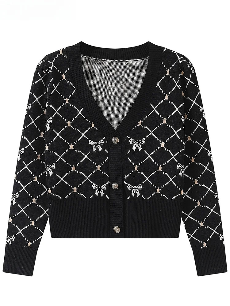 Korean Sle Knot Embroidered Knitwear Women's Slim Fit Spring Autumn Top Coat V Ne Long Sve ort Length
Korean Sle Knot Embroidered Knitwear Women's Slim Fit Spring Autumn Top Coat V Ne Long Sve ort Length