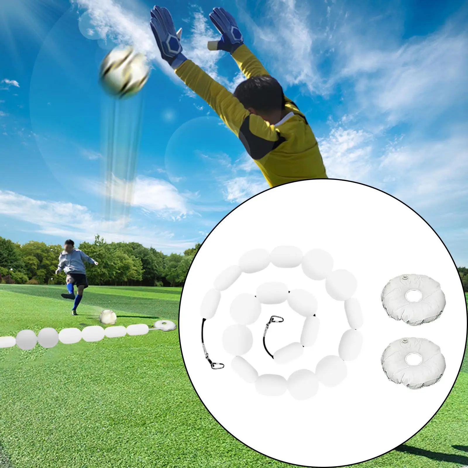 Soccer Goalkeeper Deflection Equipment with Weighted Water Bags Goalie Training 2.5 M Goal Keeper Trainer for Outdoor Sport
Soccer Goalkeeper Deflection Equipment with Weighted Water Bags Goalie Training 2.5 M Goal Keeper Trainer for Outdoor Sport
