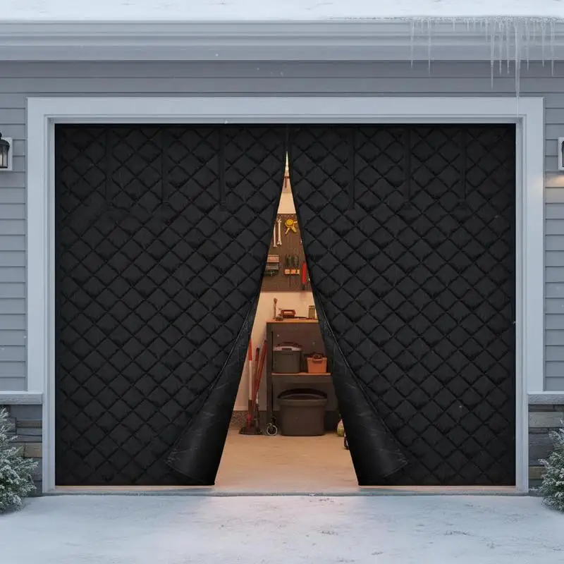 Free Shipping-Winter Thermal Door Cover 9x7FT For Workshop Garage Warehouse, Magnetic Closure 300D Oxford Fabric Weighted Bottom
Free Shipping-Winter Thermal Door Cover 9x7FT For Workshop Garage Warehouse, Magnetic Closure 300D Oxford Fabric Weighted Bottom